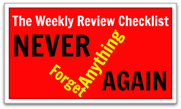 Weekly Review Checklist