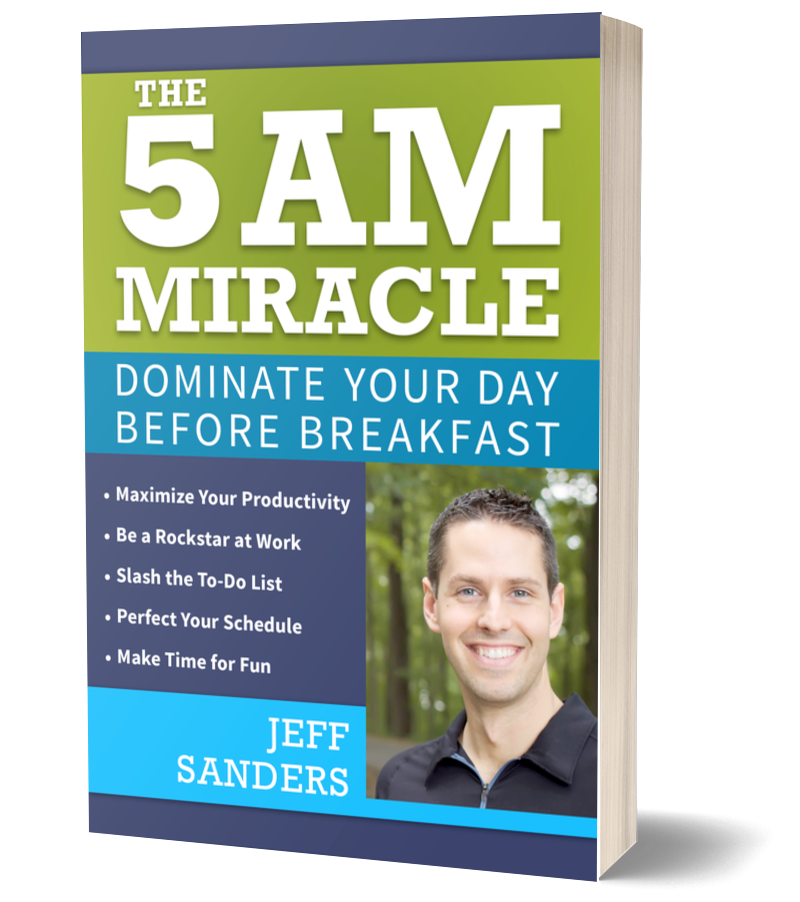 The 5 AM Miracle book by Jeff Sanders